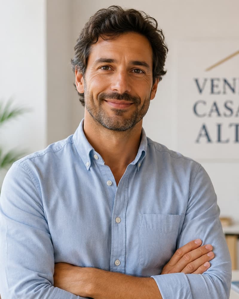 Jorge García, agente inmobiliario especializado en la venta de viviendas en Altea